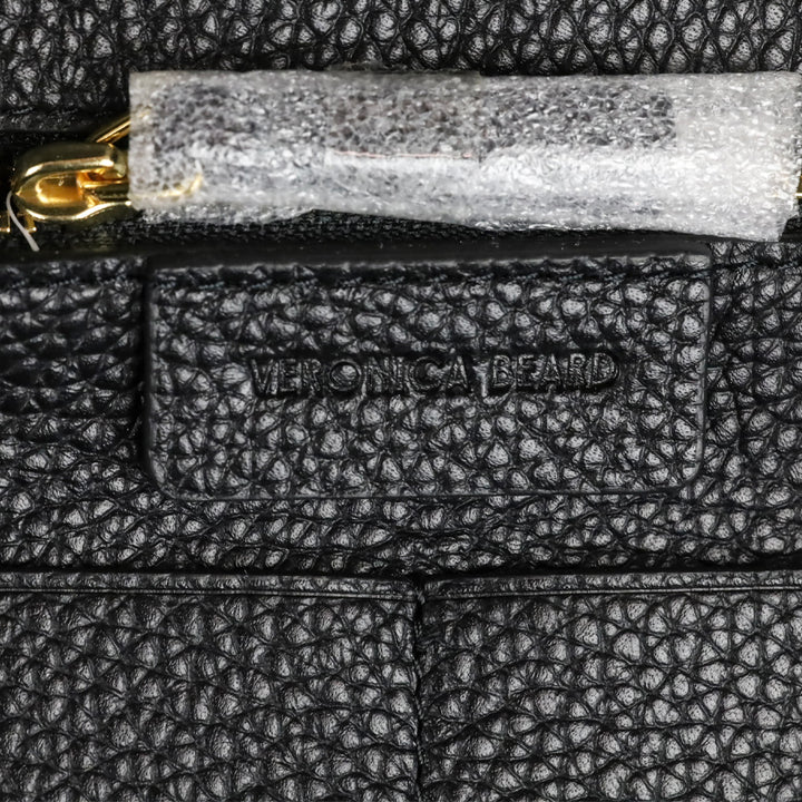 Veronica Beard Black Leather Dash Tote