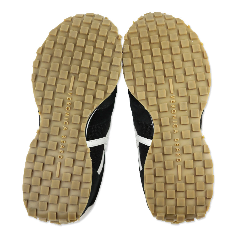 Veronica Beard Black Suede Valentina Low-Top Sneakers