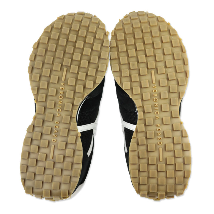 Veronica Beard Black Suede Valentina Low-Top Sneakers