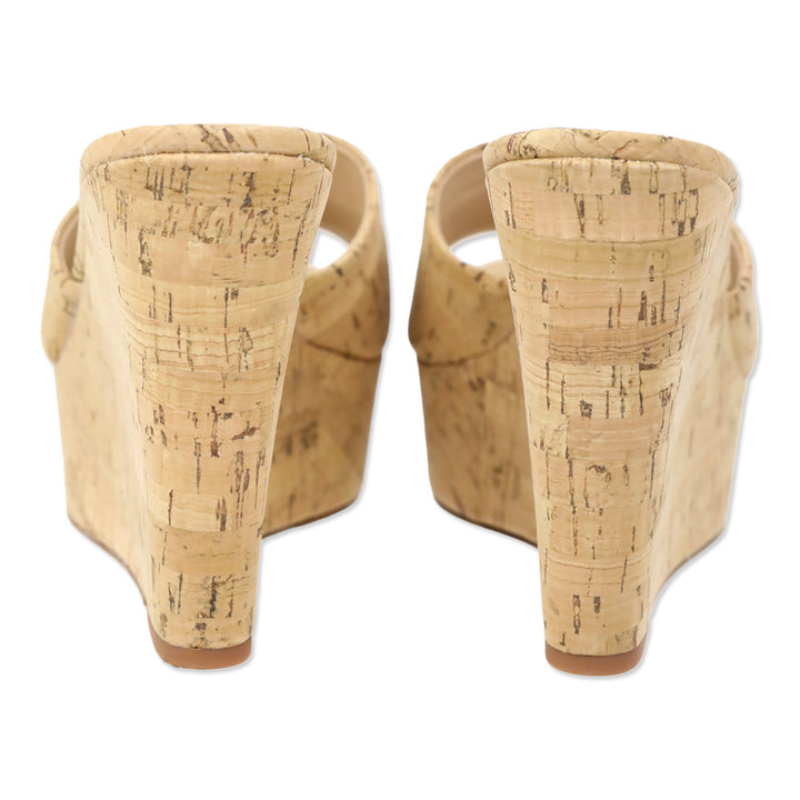 Veronica Beard Dali Natural Cork Wedge Slide Sandal