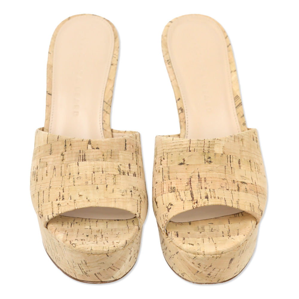 Veronica Beard Dali Natural Cork Wedge Slide Sandal