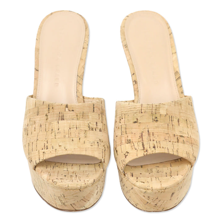 Veronica Beard Dali Natural Cork Wedge Slide Sandal