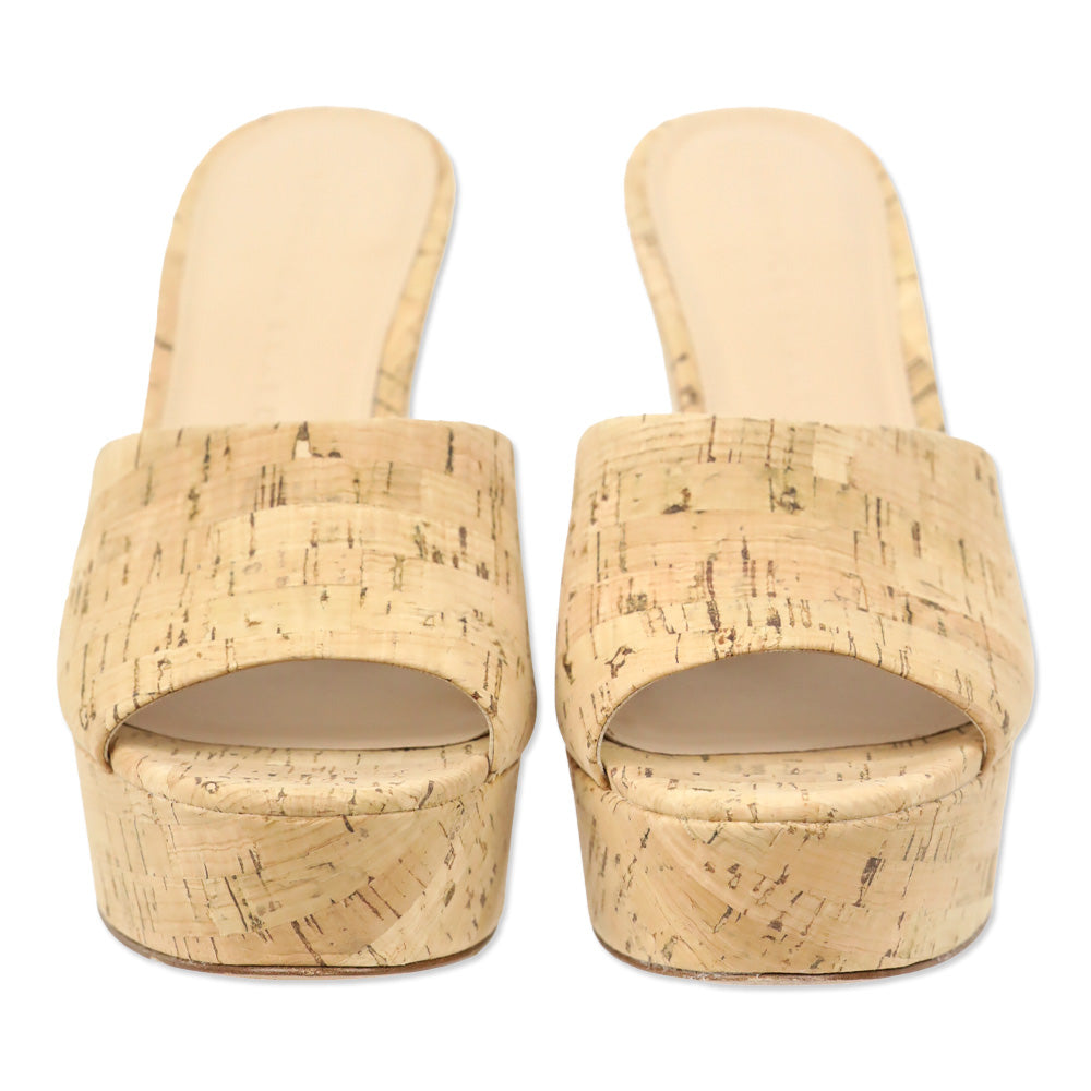 Veronica Beard Dali Natural Cork Wedge Slide Sandal