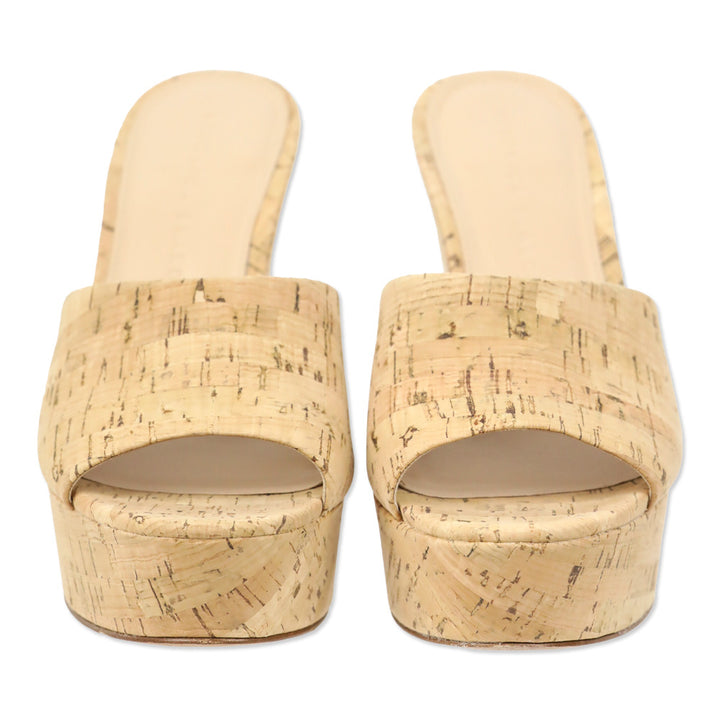 Veronica Beard Dali Natural Cork Wedge Slide Sandal