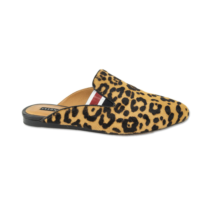 Veronica Beard Greyson Leopard-Print Calf Hair Mule