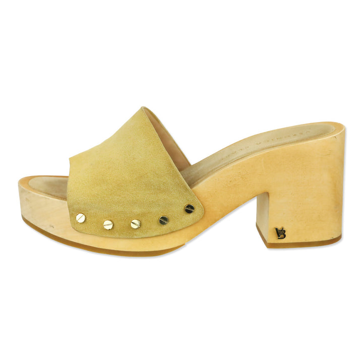 Veronica Beard Hannalee Desert Suede Clog