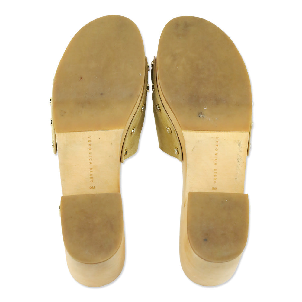 Veronica Beard Hannalee Desert Suede Clog