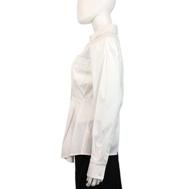 Veronica Beard Rosamund Asymmetric Button-Down Shirt