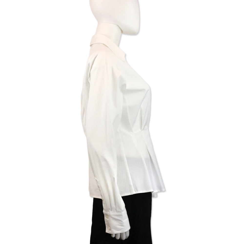 Veronica Beard Rosamund Asymmetric Button-Down Shirt