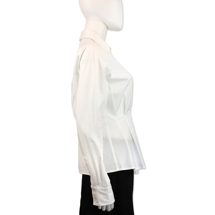 Veronica Beard Rosamund Asymmetric Button-Down Shirt