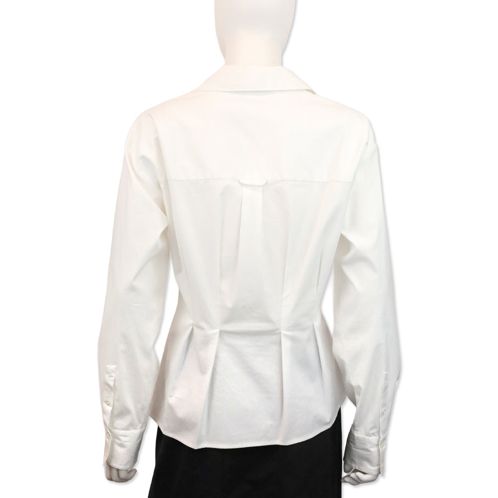 Veronica Beard Rosamund Asymmetric Button-Down Shirt