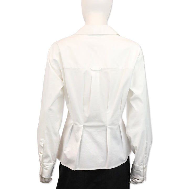 Veronica Beard Rosamund Asymmetric Button-Down Shirt