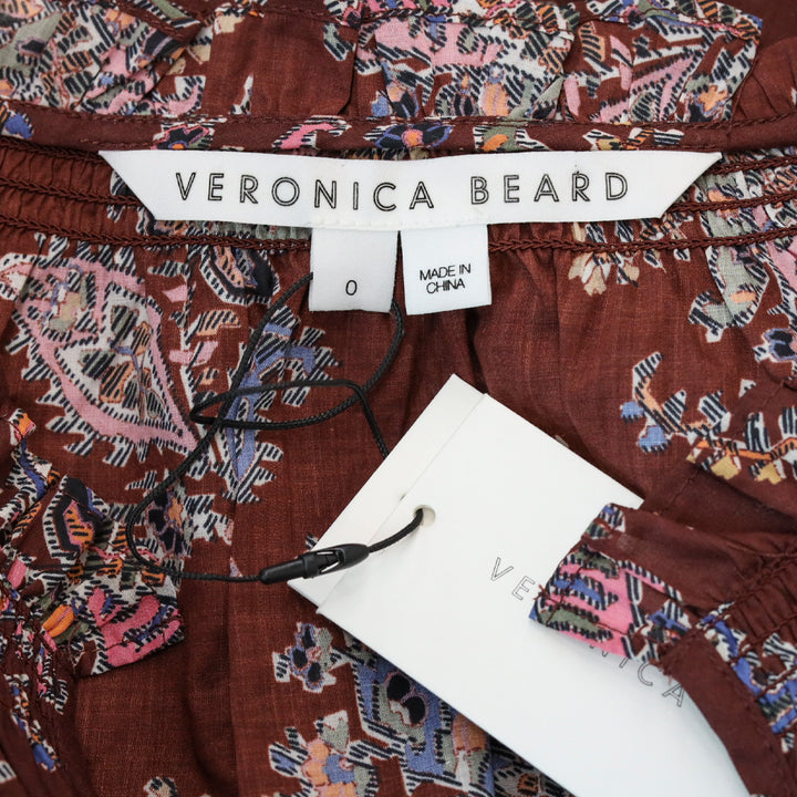 Veronica Beard Brick Multicolor Hopkins Top