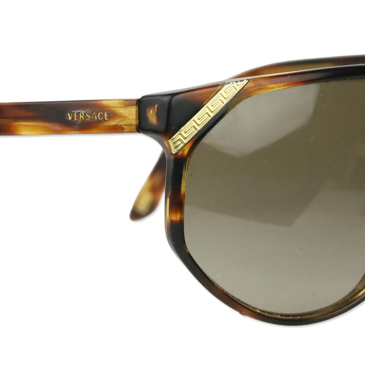 Versace 4240 Striped Havana Brown Gradient Navigator Sunglasses
