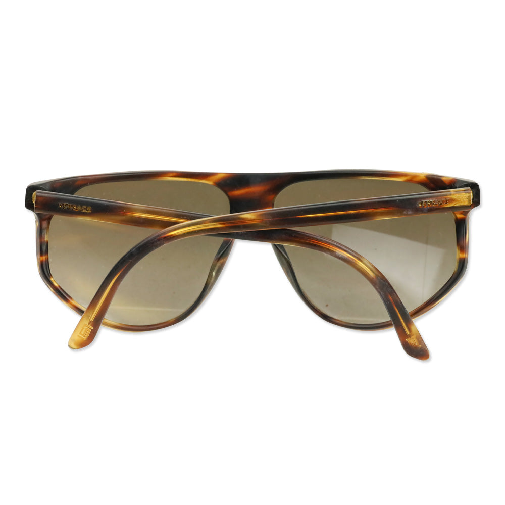 Versace 4240 Striped Havana Brown Gradient Navigator Sunglasses