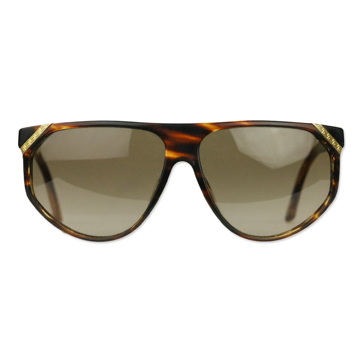 Versace 4240 Striped Havana Brown Gradient Navigator Sunglasses