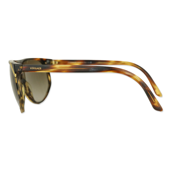Versace 4240 Striped Havana Brown Gradient Navigator Sunglasses