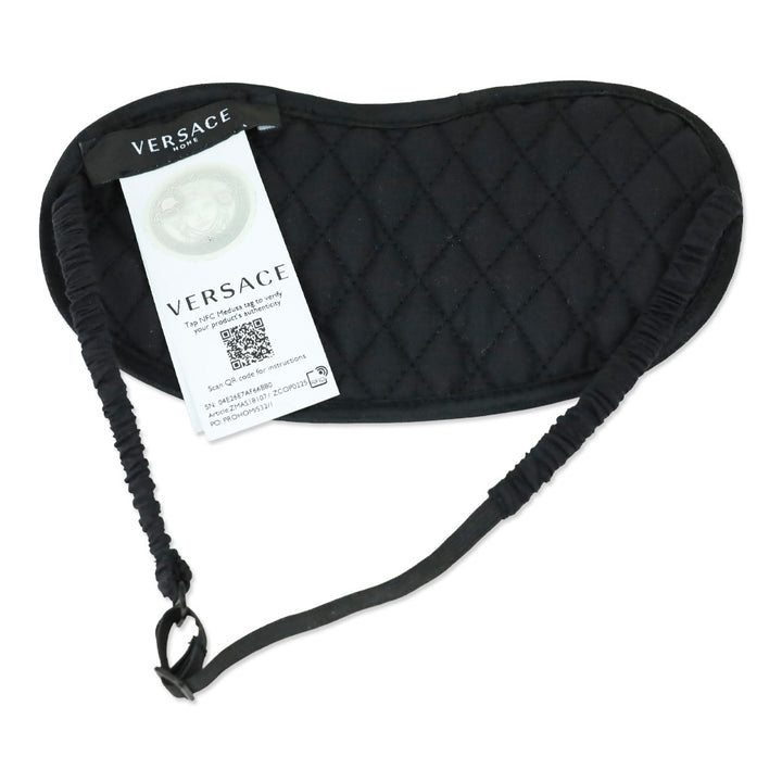 Versace Black/Gold Medusa Amplified Print Sleep Mask