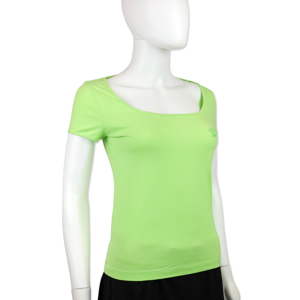 Versace Jeans Neon Green Scoop Neck T-Shirt