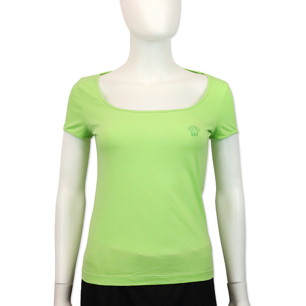 Versace Jeans Neon Green Scoop Neck T-Shirt