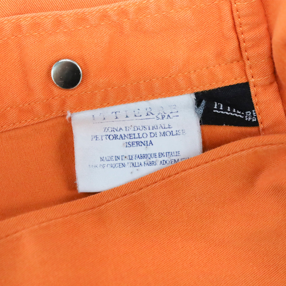 Versace Jeans Signature Orange Medusa Button Up Shirt