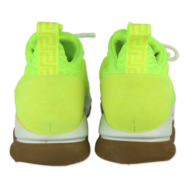 Versace Neon Yellow Gum Cross Chainer Sneaker