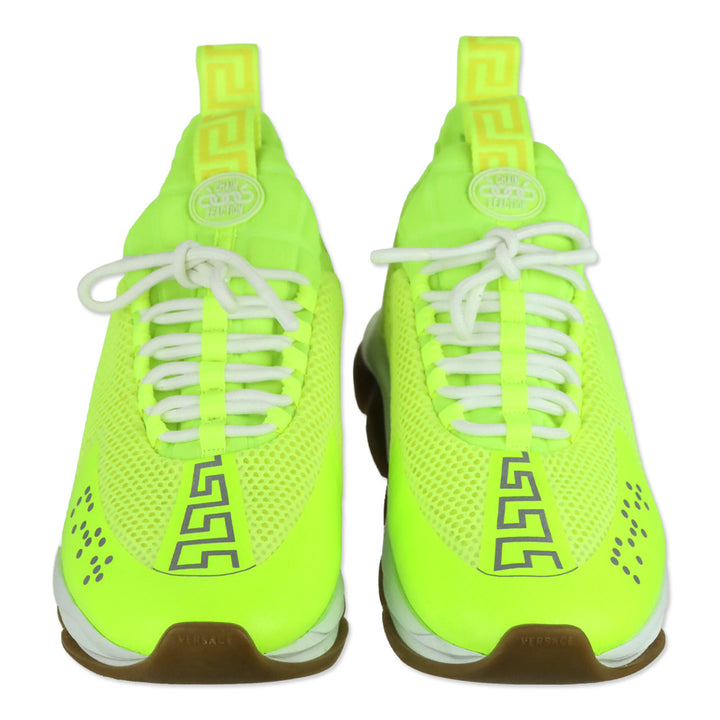 Versace Neon Yellow Gum Cross Chainer Sneaker