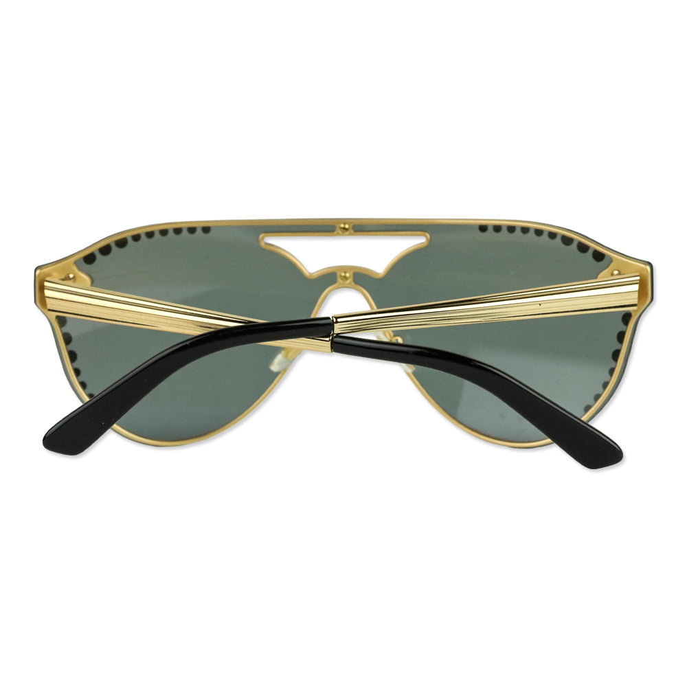 Versace VE2161B Glam Crystal Stud Rock Medusa Sunglasses