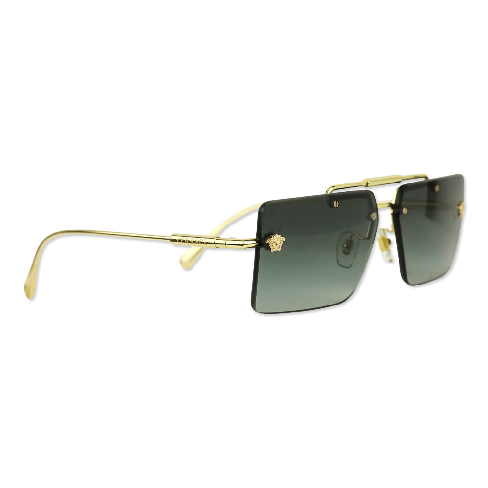 Versace VE2245 Gold Rectangular Medusa Sunglasses