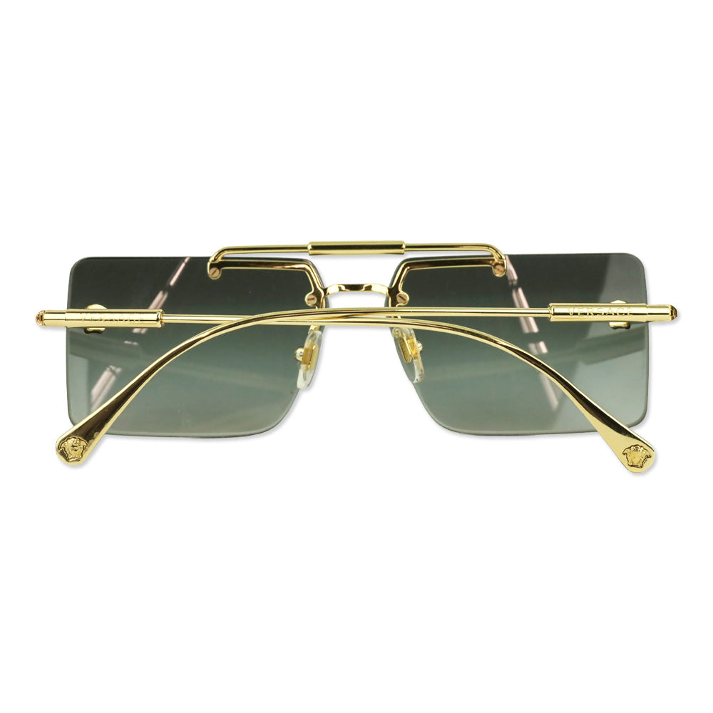 Versace VE2245 Gold Rectangular Medusa Sunglasses