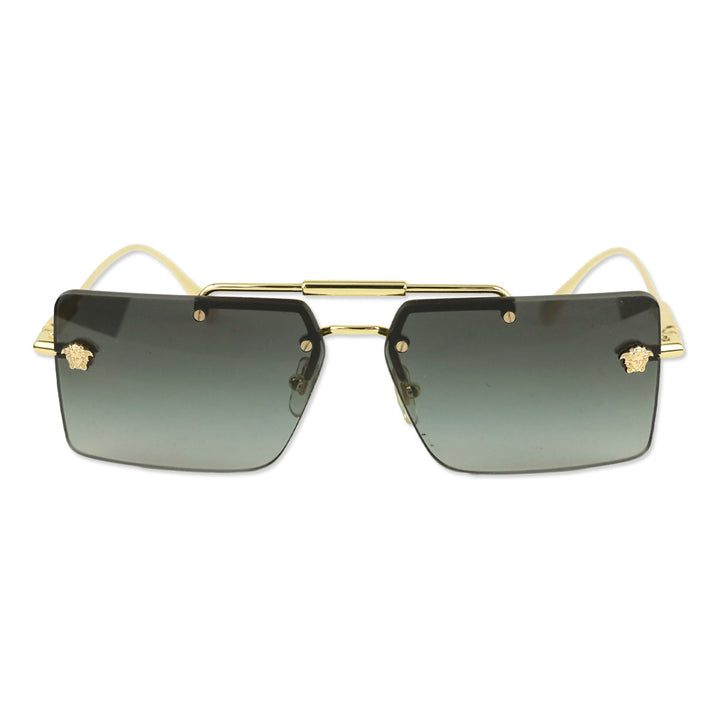 Versace VE2245 Gold Rectangular Medusa Sunglasses
