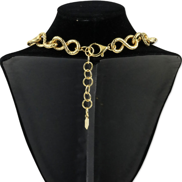 Versace x Haas Brothers 2013 Hexagonal Medusa Medallion Infinity Chain Pendant Necklace