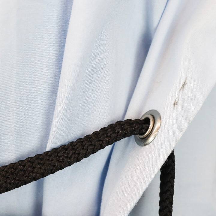 Versus Versace Light Blue Lacing Corset Shirtdress