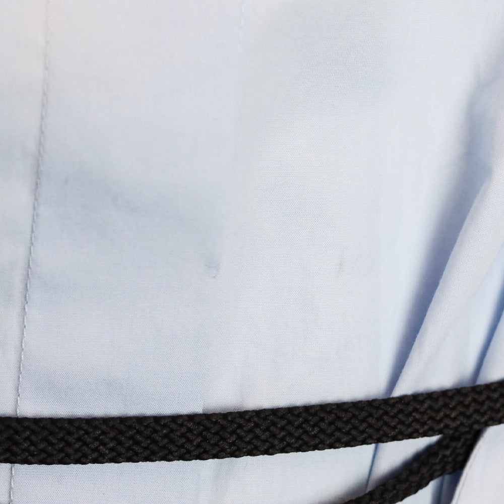 Versus Versace Light Blue Lacing Corset Shirtdress