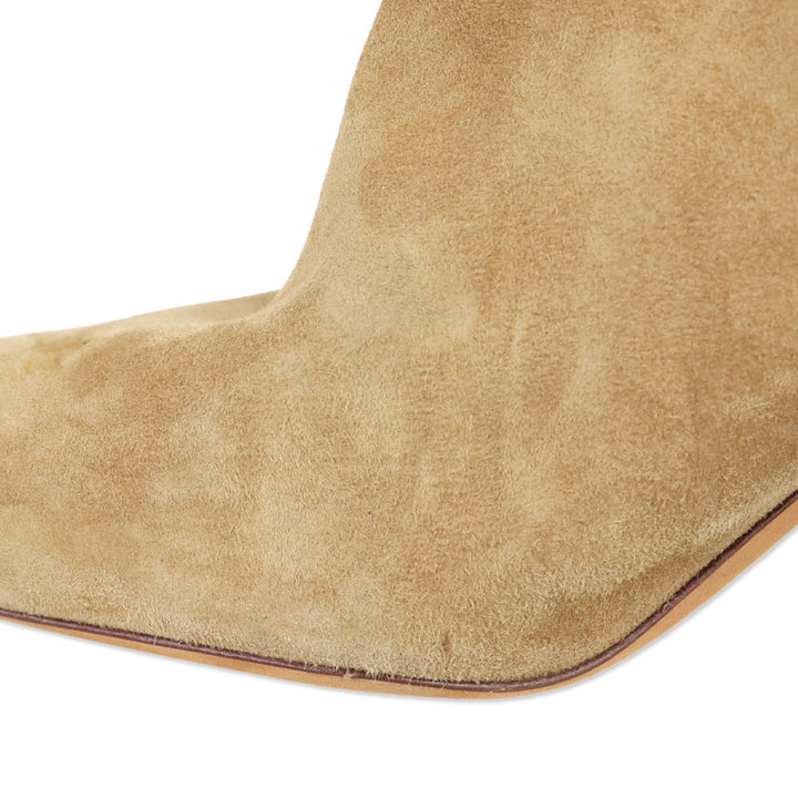 Vince Hillside Dark Amber Suede Heeled Ankle Boot