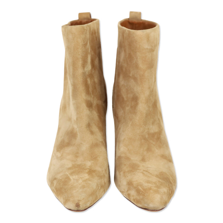 Vince Hillside Dark Amber Suede Heeled Ankle Boot