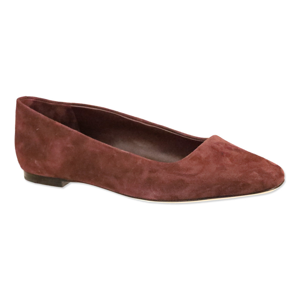 Vince Oxblood Suede Brodi-B Flat