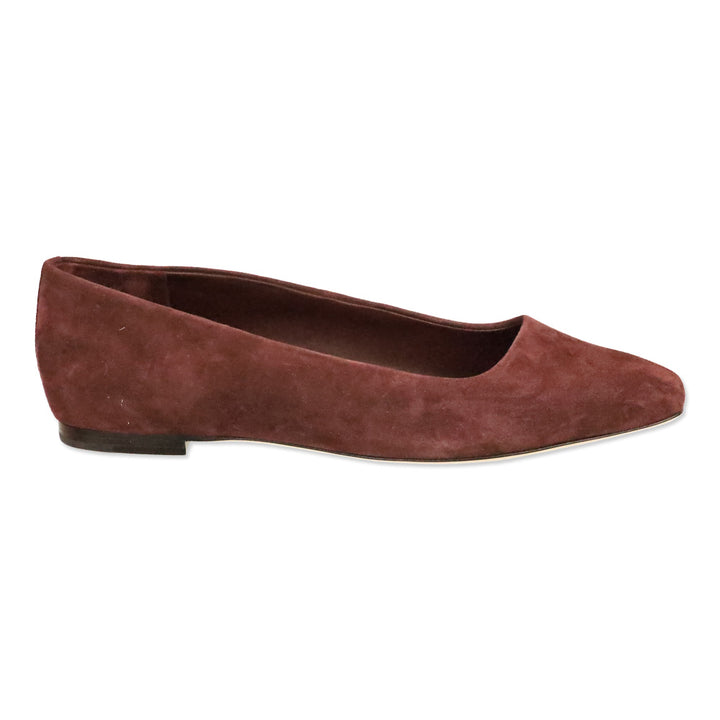 Vince Oxblood Suede Brodi-B Flat