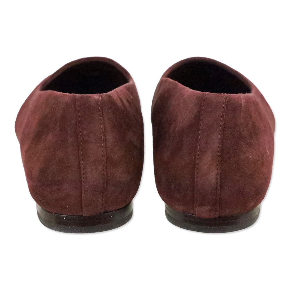 Vince Oxblood Suede Brodi-B Flat