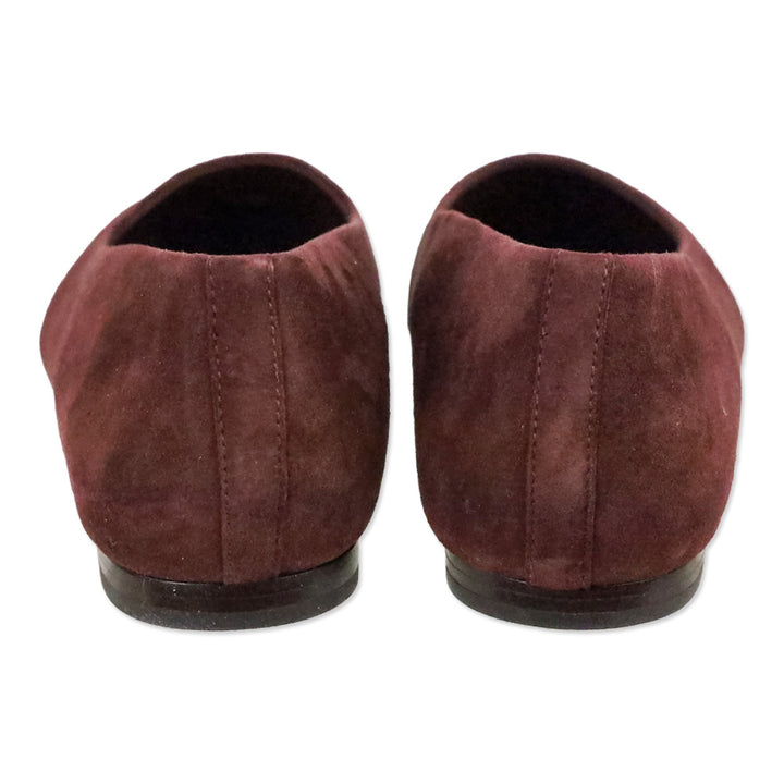 Vince Oxblood Suede Brodi-B Flat