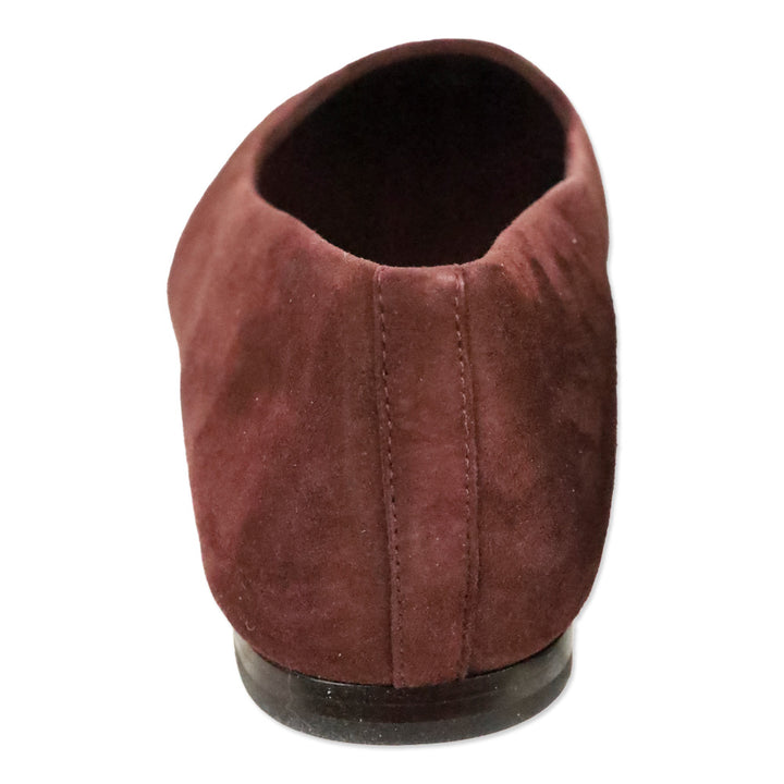 Vince Oxblood Suede Brodi-B Flat