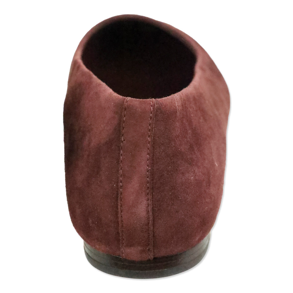 Vince Oxblood Suede Brodi-B Flat