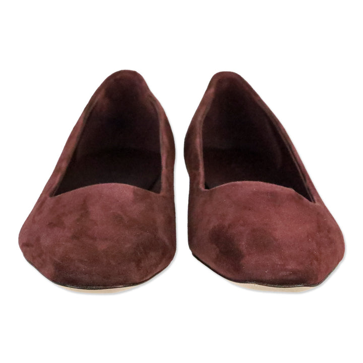 Vince Oxblood Suede Brodi-B Flat