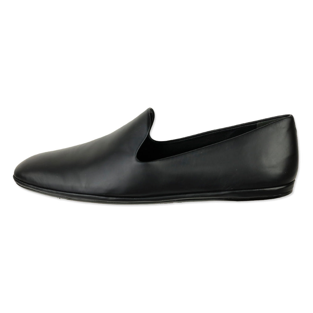 Vince Paz Black Leather Flat