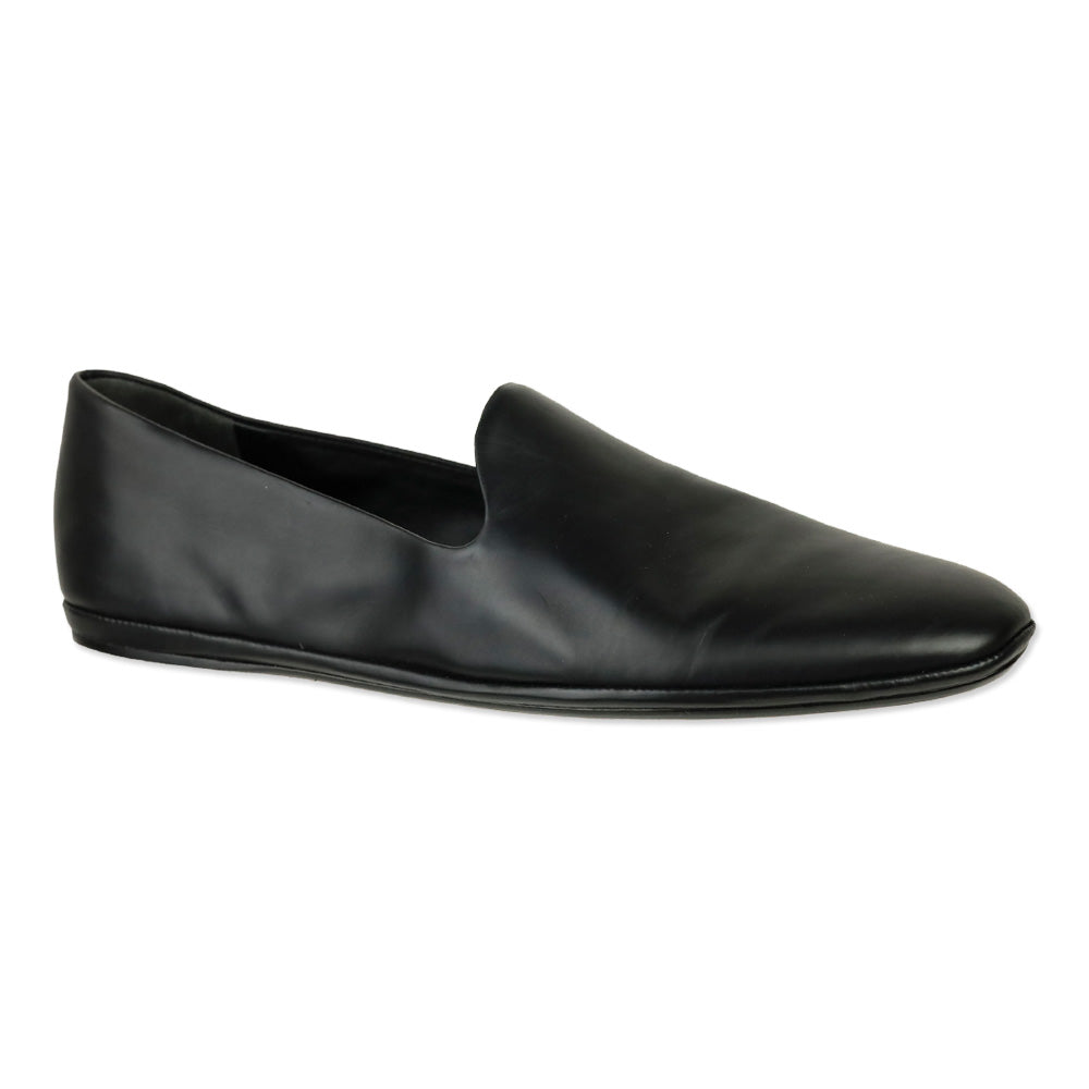Vince Paz Black Leather Flat