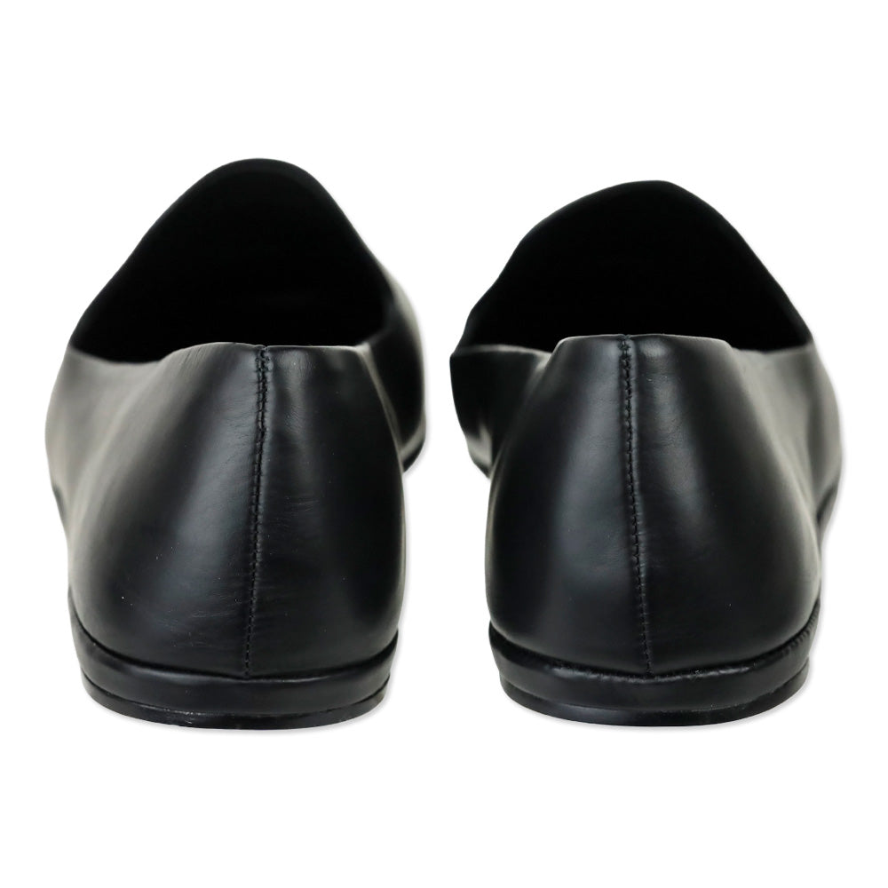 Vince Paz Black Leather Flat