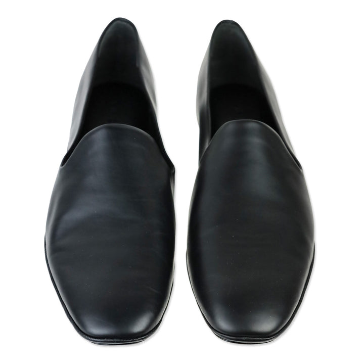 Vince Paz Black Leather Flat