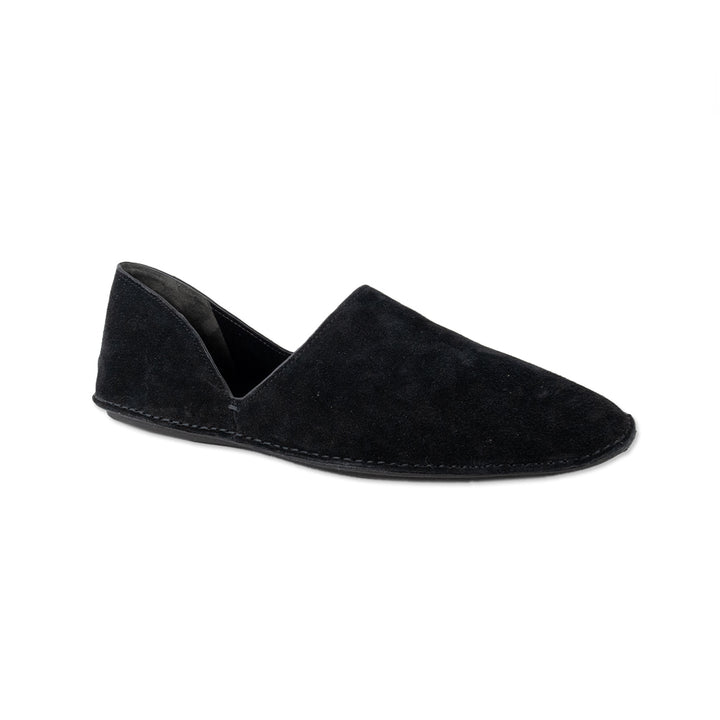 Vince Black Suede Round Toe Flats