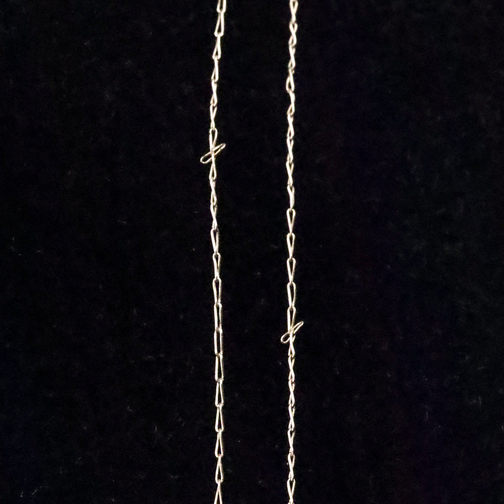 Vintage LGL 10K Gold Round Cut Red Stone Pendant Necklace