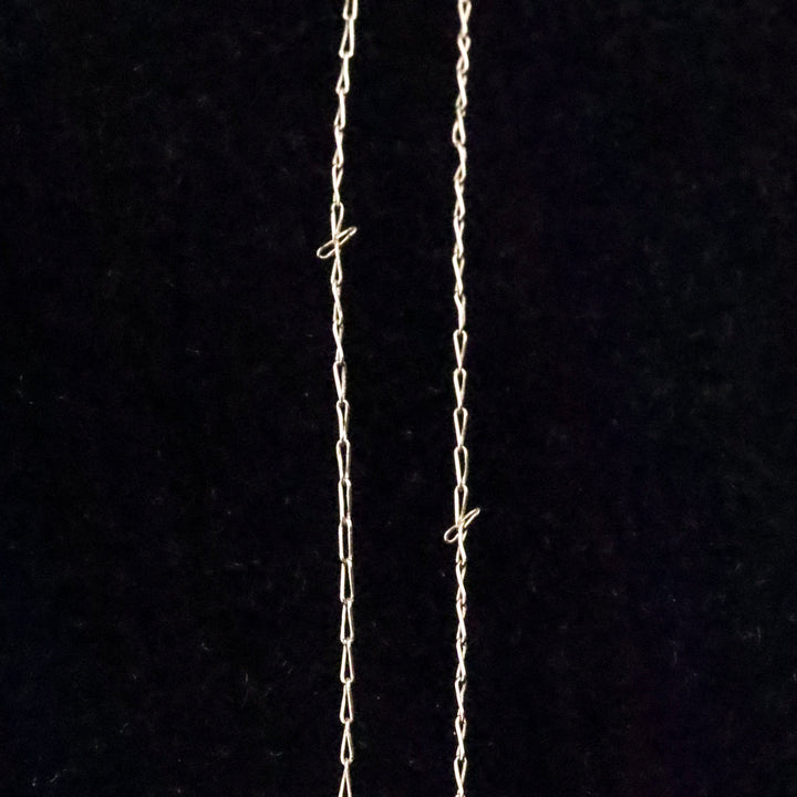 Vintage LGL 10K Gold Round Cut Red Stone Pendant Necklace